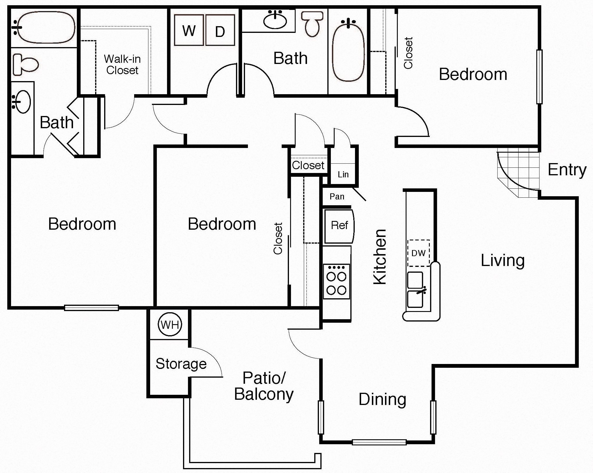 Floor Plans of Park Meadow in Gilbert, AZ